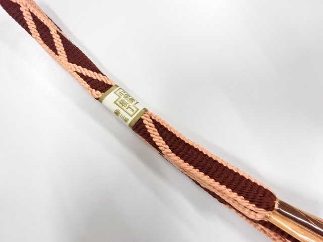 未使用品　正絹　手組帯締め
